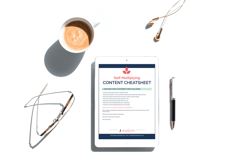 messaging and content cheatsheet