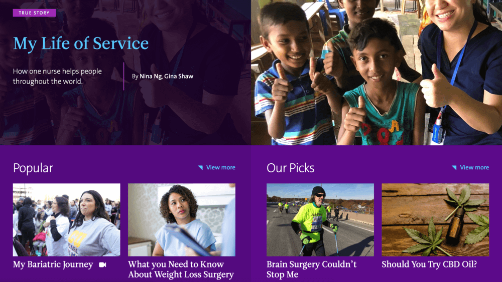healthcare marketing example
